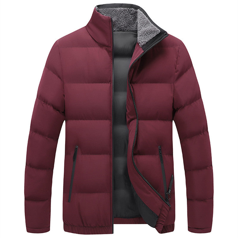 Herren Wattierte Steppjacke mit Sherpa-Innenkragen, winddichter Membran und Reißverschlusstaschen Shop Nory