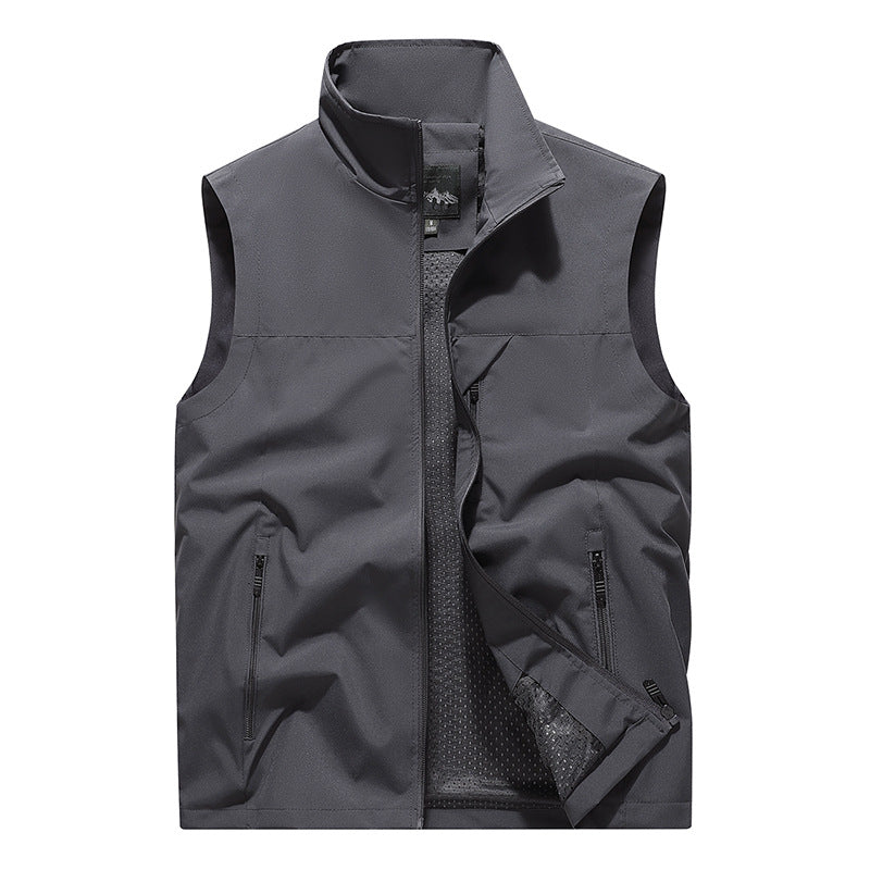 Herren Softshell-Outdoorweste mit winddichter Mikrofaserschale, Mesh-Innenfutter und Reißverschlusstaschen Shop Nory