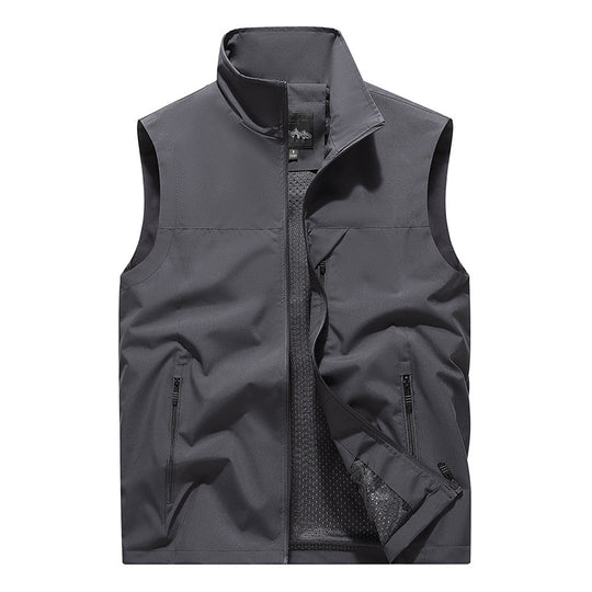 Herren Softshell-Outdoorweste mit winddichter Mikrofaserschale, Mesh-Innenfutter und Reißverschlusstaschen Shop Nory