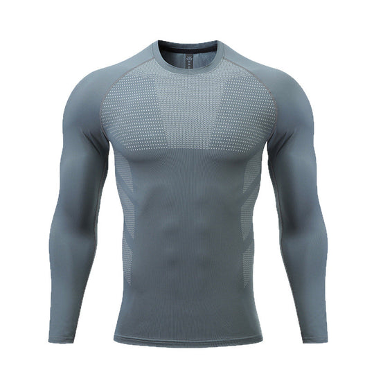 Herren Kompressions-Langarm-Sportshirt