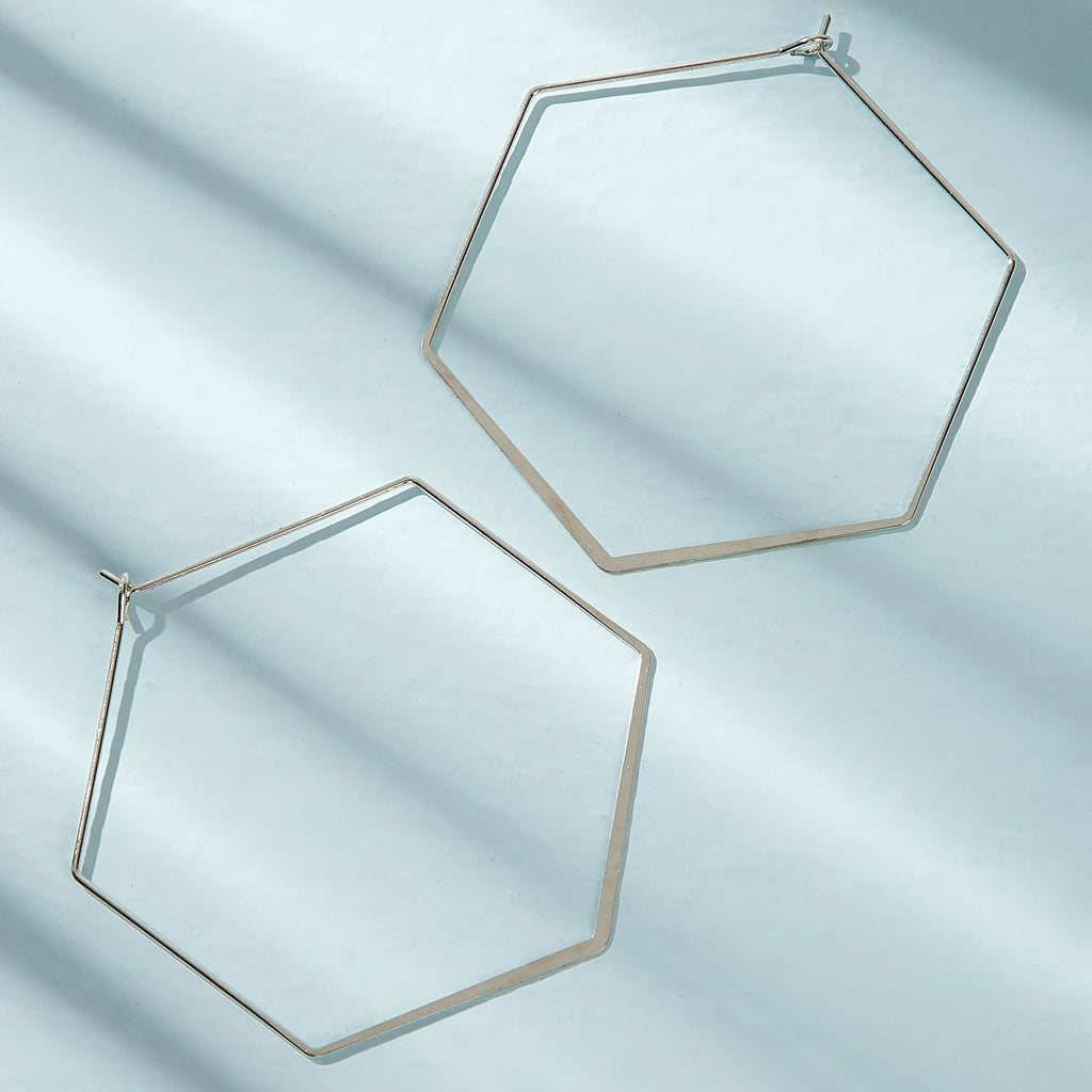 Damen geometrische Ohrringe im modernen Hexagon-Design Shop Nory