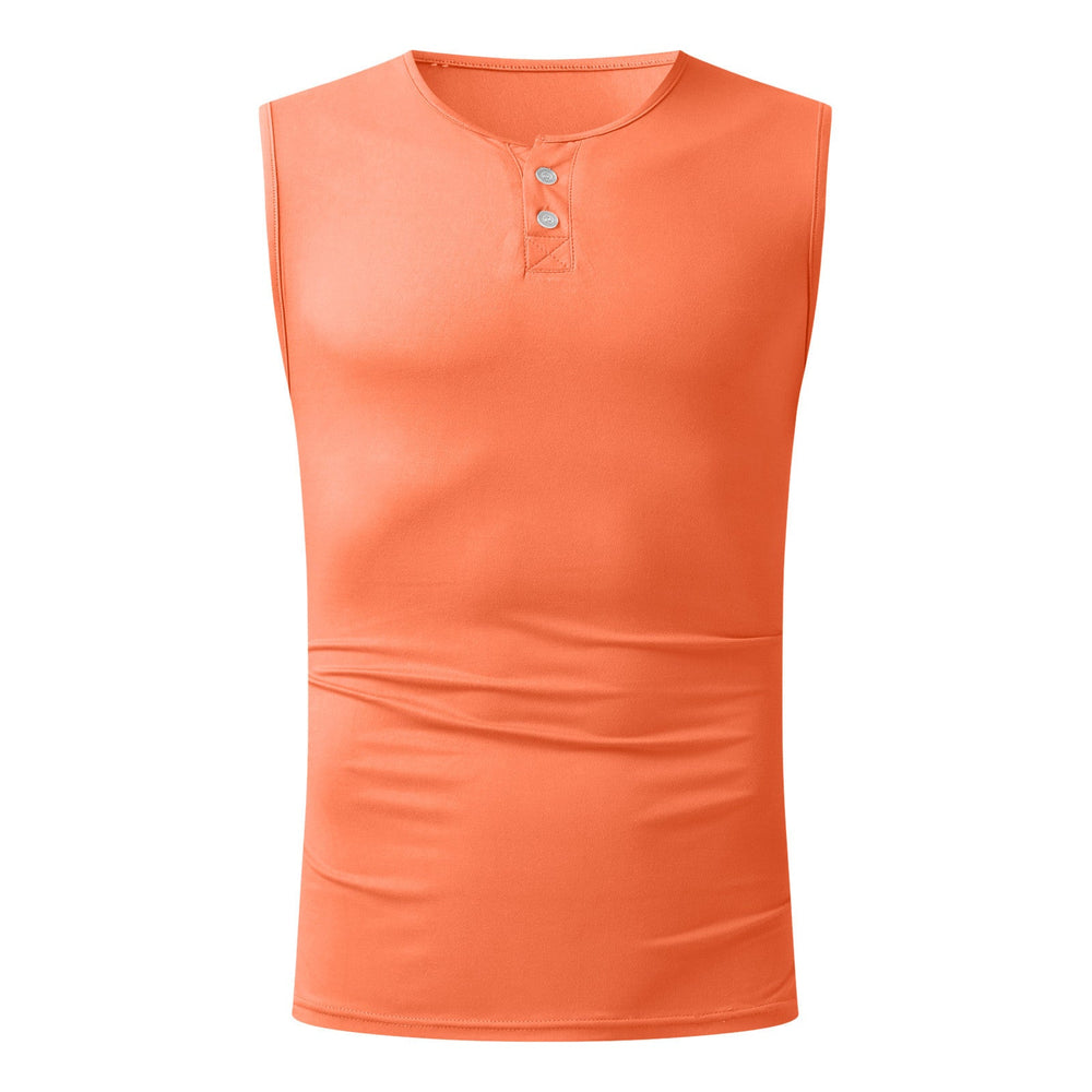 Herren Tanktop mit ausgewogenem Schnitt und praktischen Druckknöpfen