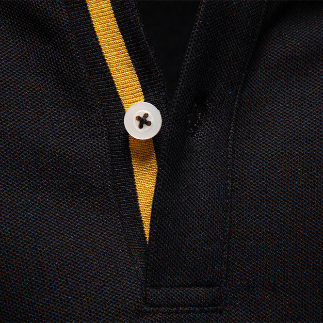 Herren Poloshirt mit klassischer Passform und kontrastierendem Kragen