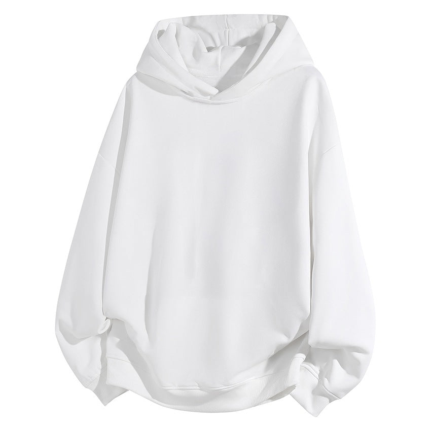 Damen Oversize Kapuzenpullover aus weichem Baumwollmix mit geripptem Saum und Raglanärmeln Shop Nory