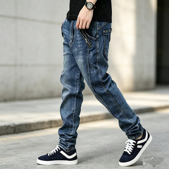 Herren Bequeme Cargo Jeans mit seitlichen Taschen Shop Nory