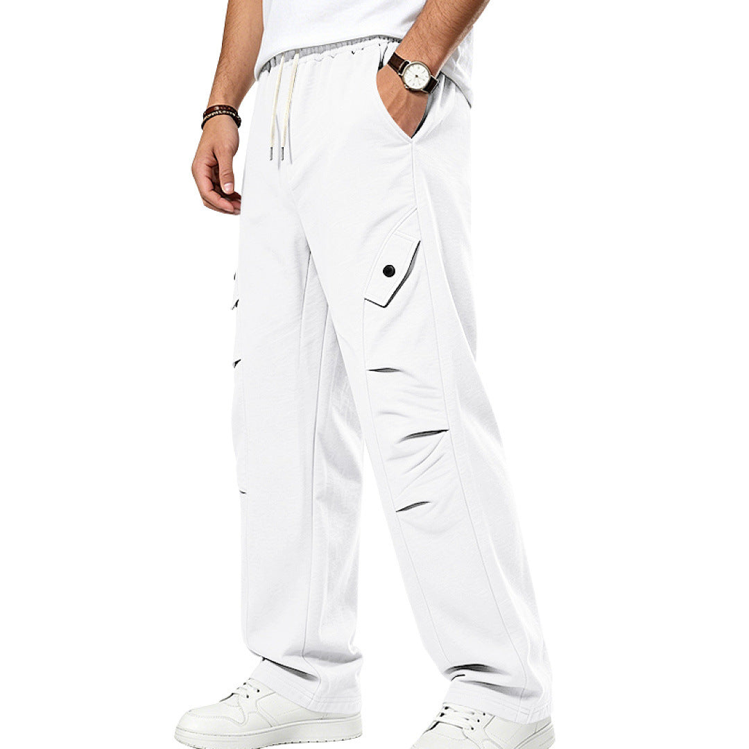 Herren Lässige Cargo-Jogginghose mit Kordelzug und Cut-Out-Details Shop Nory
