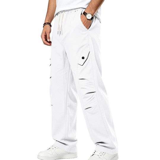 Herren Lässige Cargo-Jogginghose mit Kordelzug und Cut-Out-Details Shop Nory