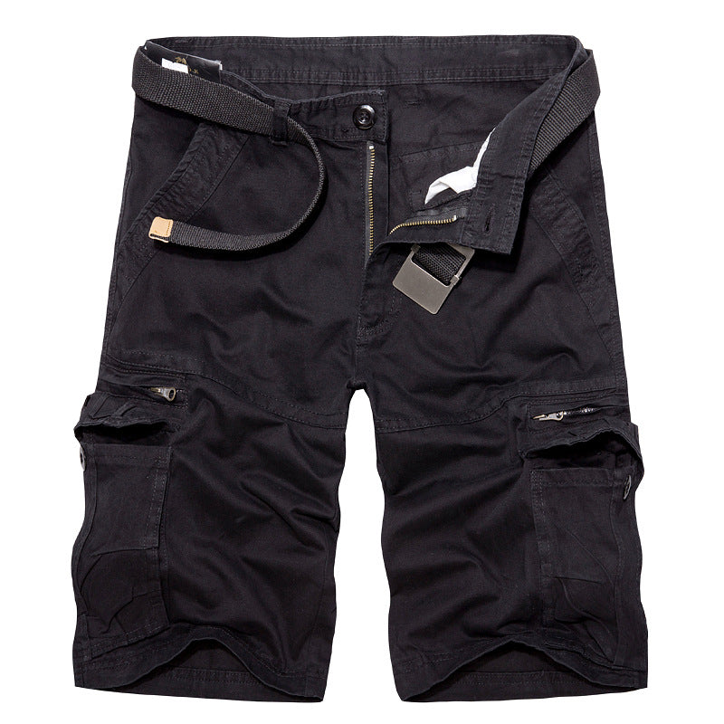 Herren Cargo-Shorts mit multifunktionalen Taschen und verstellbarem Gürtel Shopnory