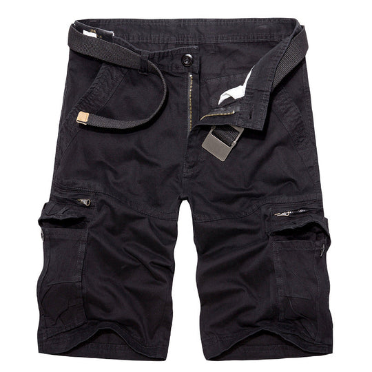 Herren Cargo-Shorts mit multifunktionalen Taschen und verstellbarem Gürtel Shopnory