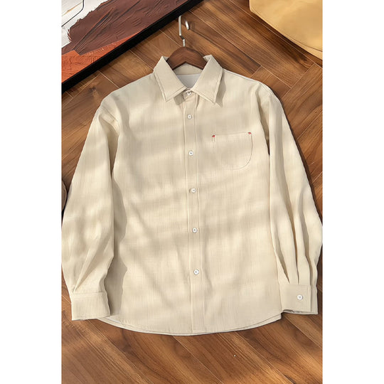 Herren Elegante und lässige Langarm-Hemd Shop Nory