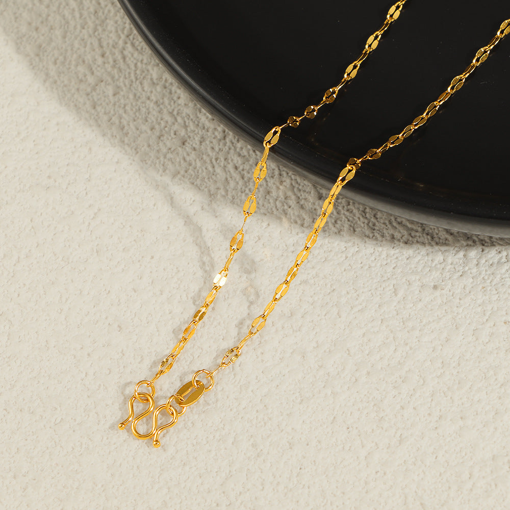 Damen filigrane Gliederkette mit elegantem Verschluss Shop Nory