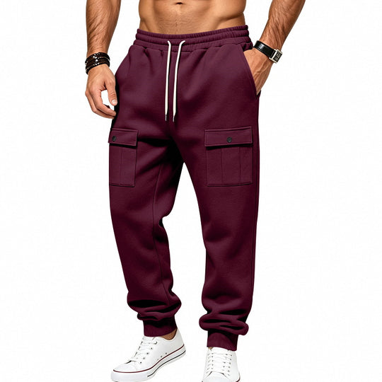 Herren Cargo-Jogginghose mit elastischem Bund und aufgesetzten Klappentaschen Shop Nory