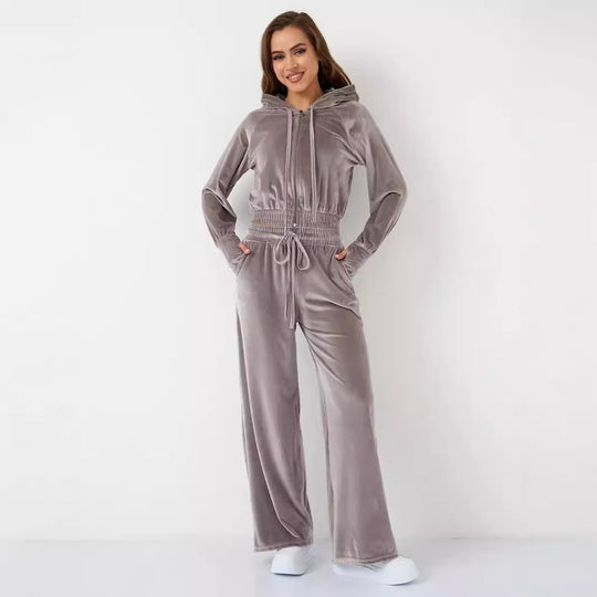 Damen Sportliches Fleece-Lounge-Set Shop Nory