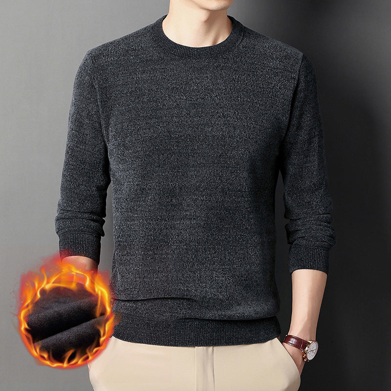 Herren Feinstrick-Thermopullover mit Thermo-Fleece-Innenfutter und schmaler Passform Shop Nory