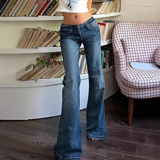 Damen Flared Jeans mit hohem Bund und Stretch
