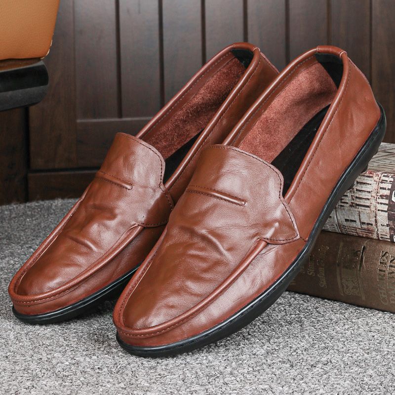Herren elegante Mokassins aus hochwertigem Leder Shopnory