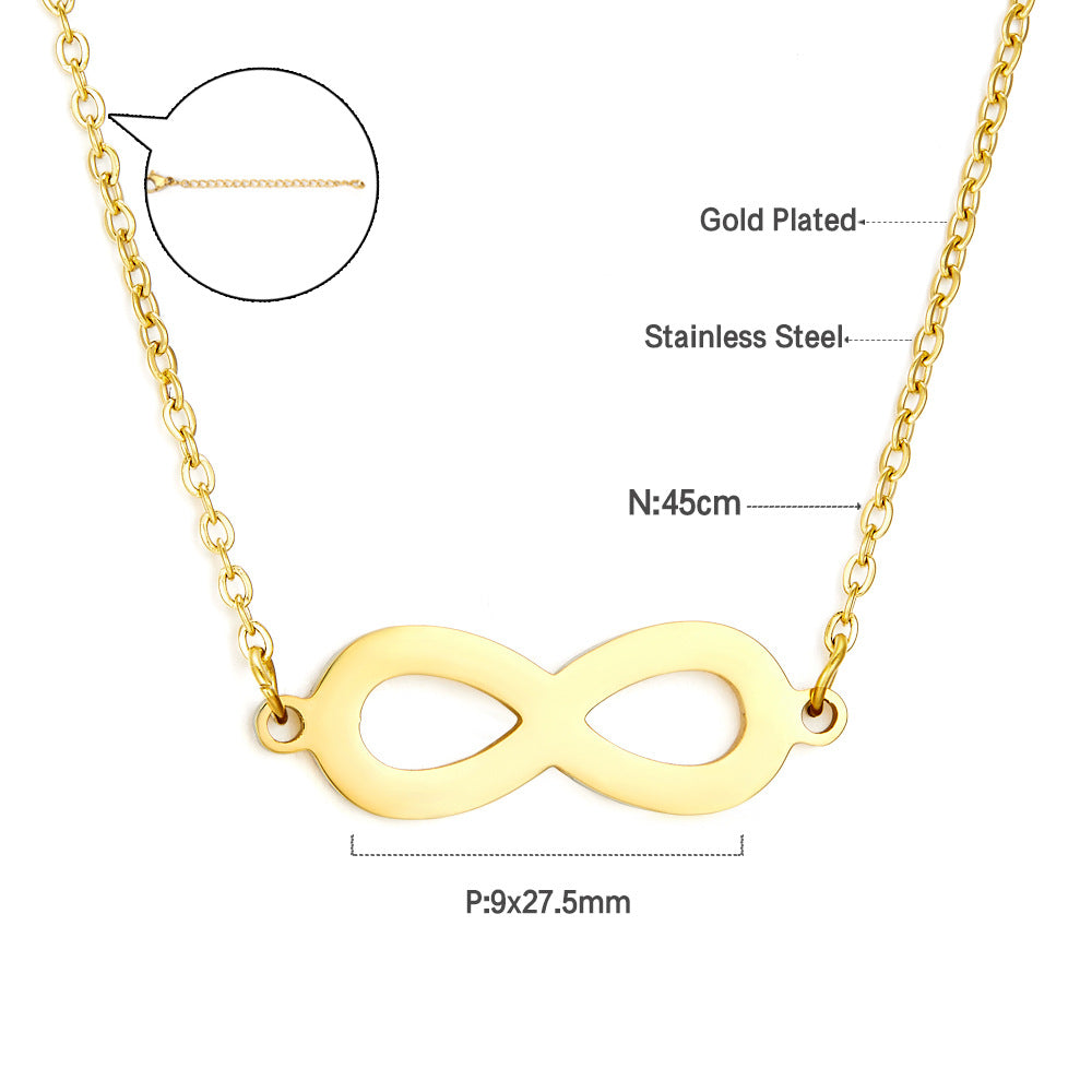 Damen Armband mit unendlichem Symbol aus hochwertigem Edelstahl Shop Nory