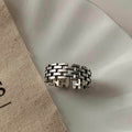 Damen Stilvoller Verstellbarer Ring aus Edelstahl Shop Nory
