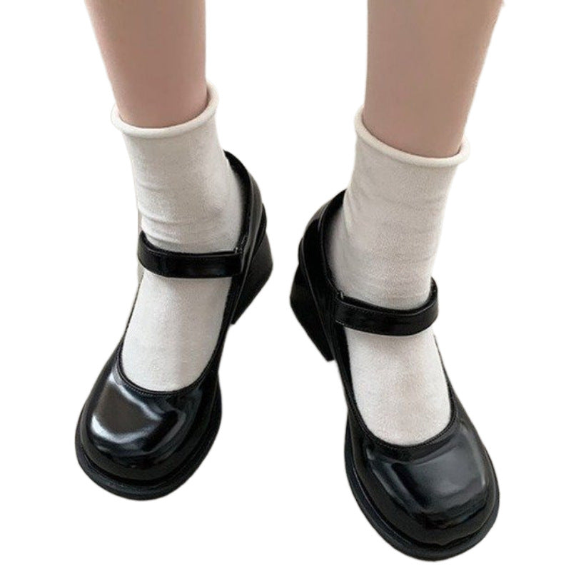Damen elegante Mary Jane Pumps mit modernem Blockabsatz