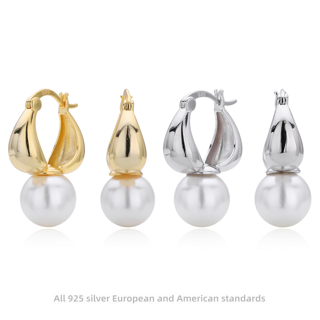 Damen Ohrhänger mit luxuriösem Perlenbesatz und elegantem Design Shop Nory