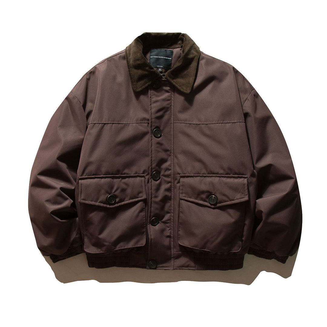 Herren Kurz geschnittener thermoisolierter Field‑Blouson mit Cordkragen und großzügigen Pattentaschen Shop Nory