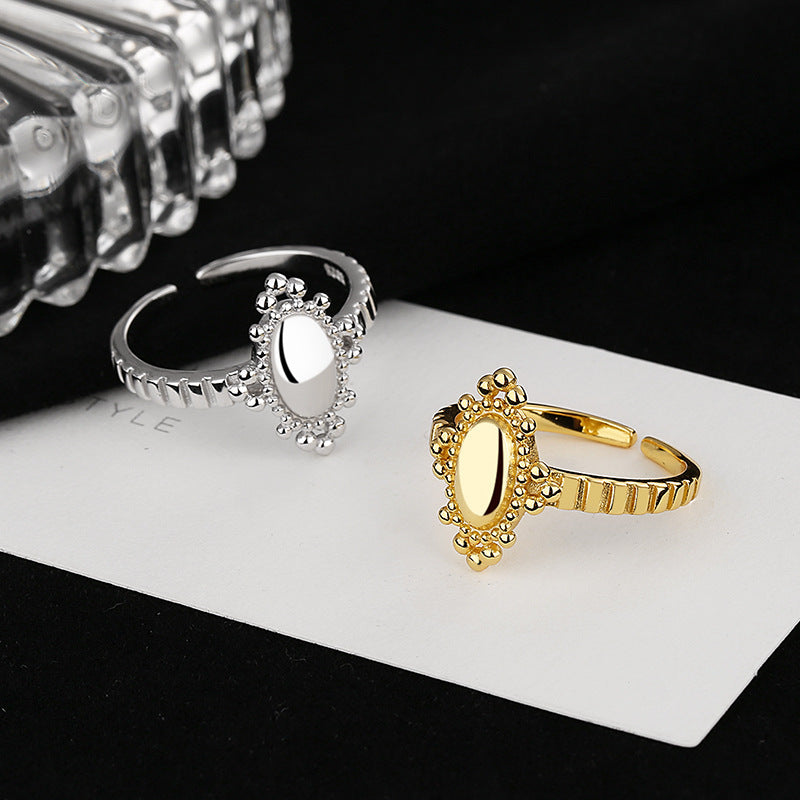 Damen Offener Ring mit kunstvollem, strukturiertem Design Shop Nory