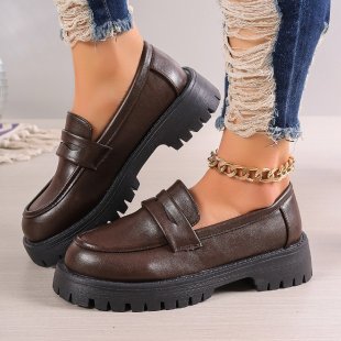 Damen Loafer mit modischem Bund und rutschfester Sohle