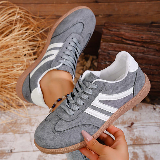 Damen Sportliche Sneakers aus hochwertigem Wildleder mit atmungsaktiver Sohle