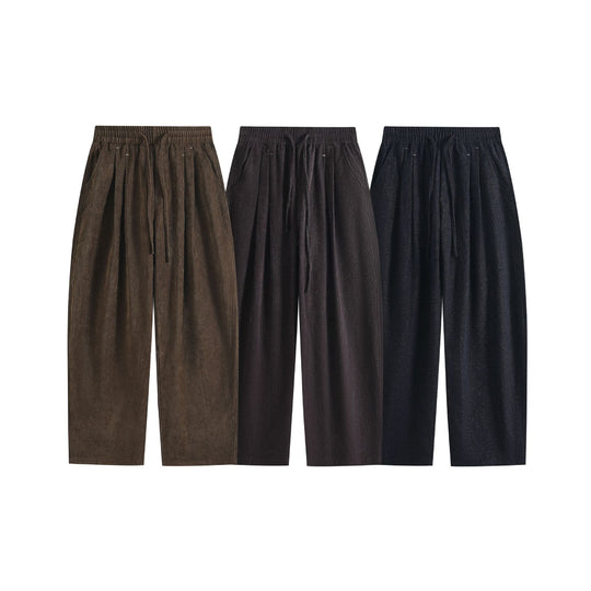 Damen Weite Palazzo-Hose mit elastischem Bund, Tunnelzug und Seitentaschen Shop Nory