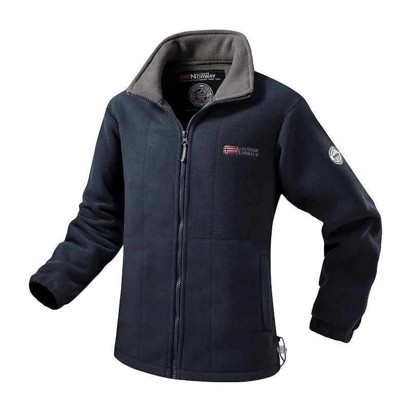 Damen Fleecejacke mit Stehkragen, windabweisender Struktur & verstellbarem Kordelzugsaum Shop Nory