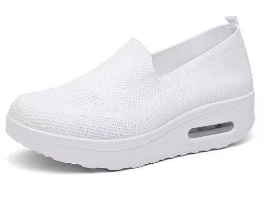 Damen Slip-On Sneakers mit atmungsaktivem Obermaterial und stoßdämpfender Sohle