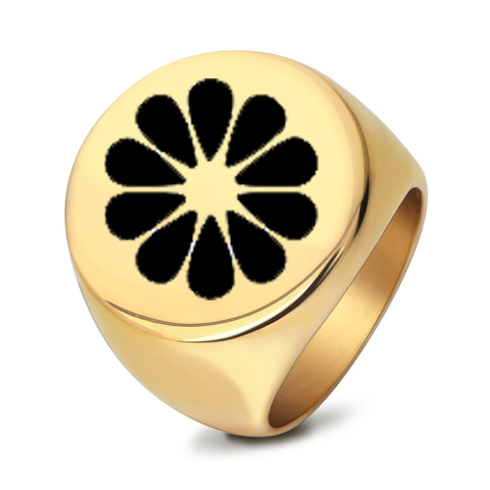 Herren Siegelring mit floralem Design Shop Nory