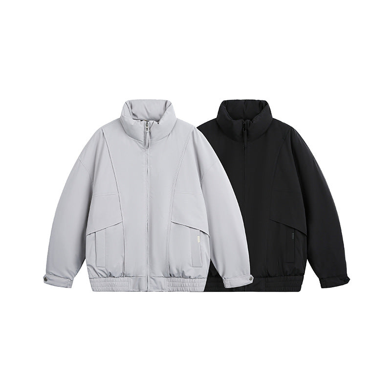 Herren Leichte Winddichte Urban-Utility Bomberjacke mit Stehkragen und elastischem Saum Shop Nory