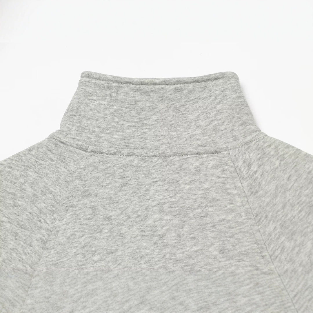 Damen Taillierte Sweatjacke mit Stehkragen, Reißverschluss und Raglanärmeln Shop Nory