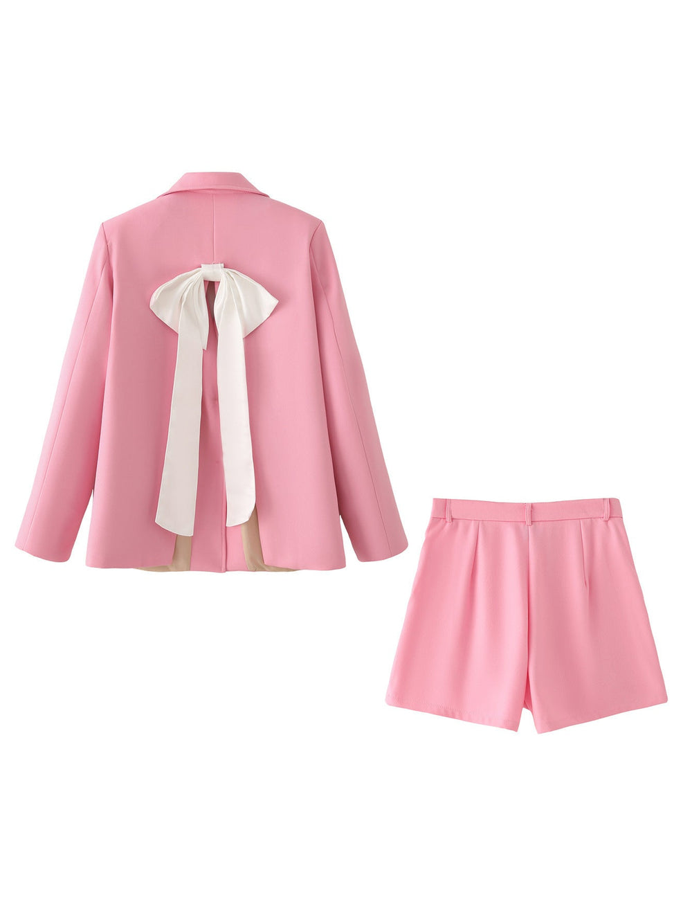 Damen Blazer-Short-Set mit eleganter Schnittführung und praktischen Taschen