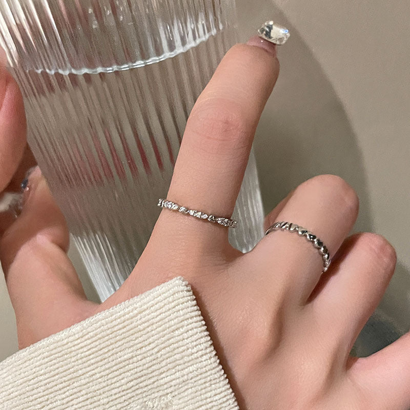 Damen Zarter Zirkonia Ring mit funkelnden Akzenten Shop Nory