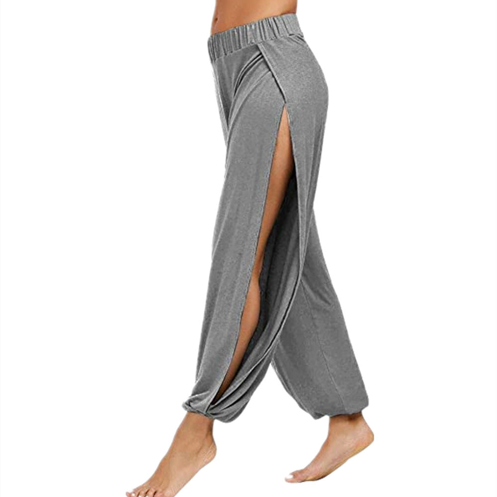 Damen luftige Freizehhose mit seitlichen Schlitzen Shopnory