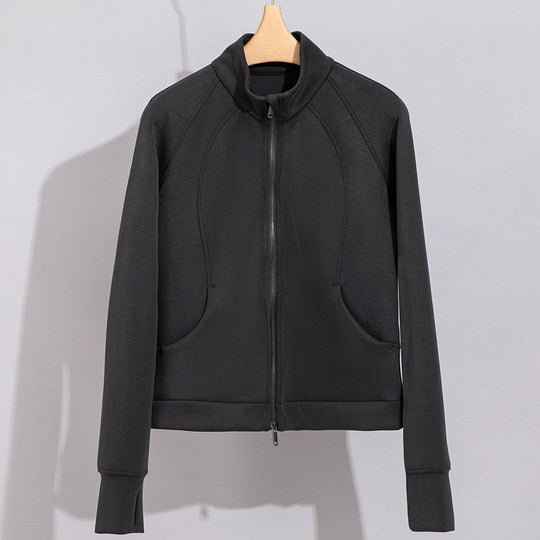 Damen Performance-Trainingsjacke mit Stehkragen und Daumenloch Shop Nory