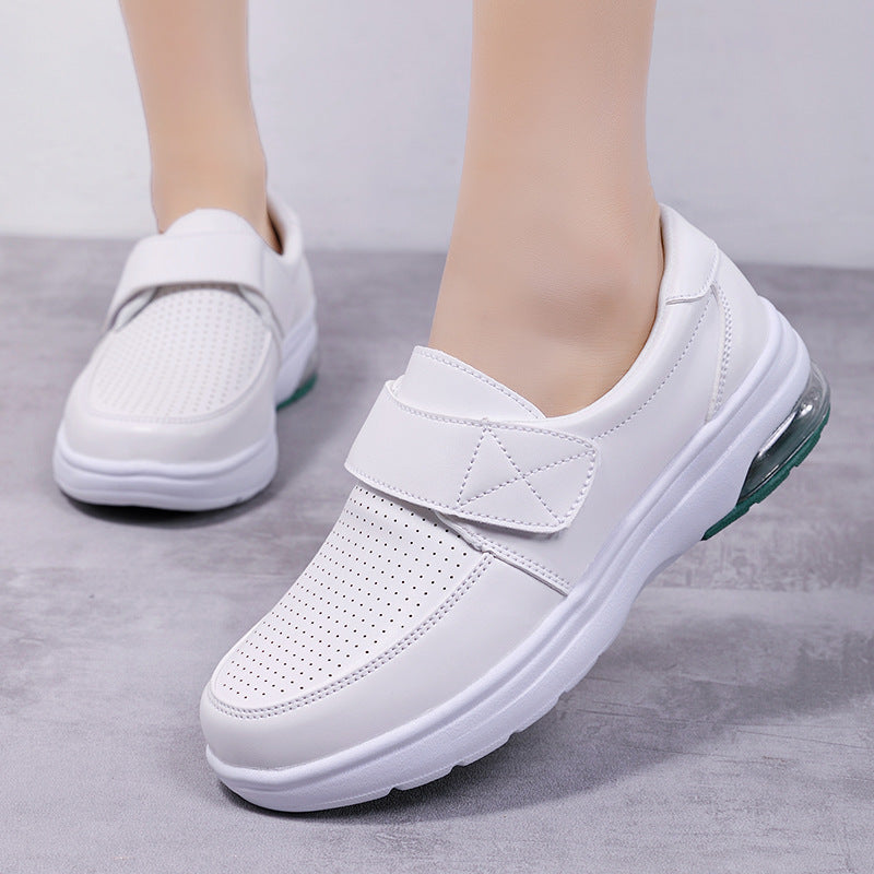 Herren nan orthopädische Komfort-Slipper mit Klettverschluss und sichtbarem Luftkissen