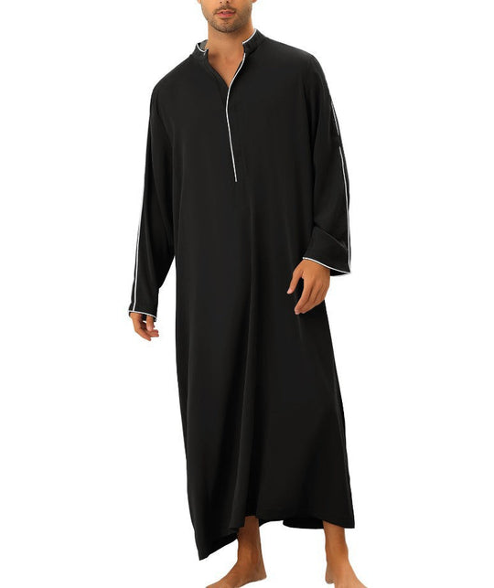 Herren hochentwickelter Kaftan mit sportlichem Stehkragen und eleganten Kontrastdetails