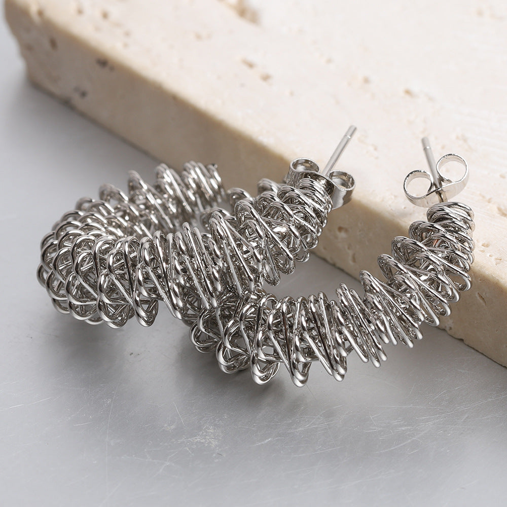 Damen Ohrhänger im modernen Spiral-Design Shop Nory 1780328997