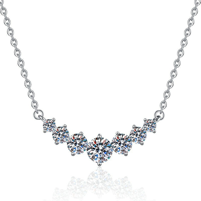 Damen Halskette mit funkelnden Zirkonia und exklusivem Design Shop Nory