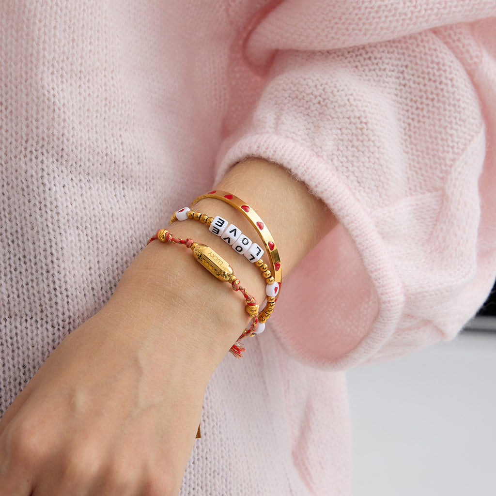 Damen Offenes Armband mit Herzen und hypoallergenen Eigenschaften Shop Nory