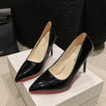 Damen Elegante High Heels mit spitz zulaufender Vorderkappe und transparentem Absatz