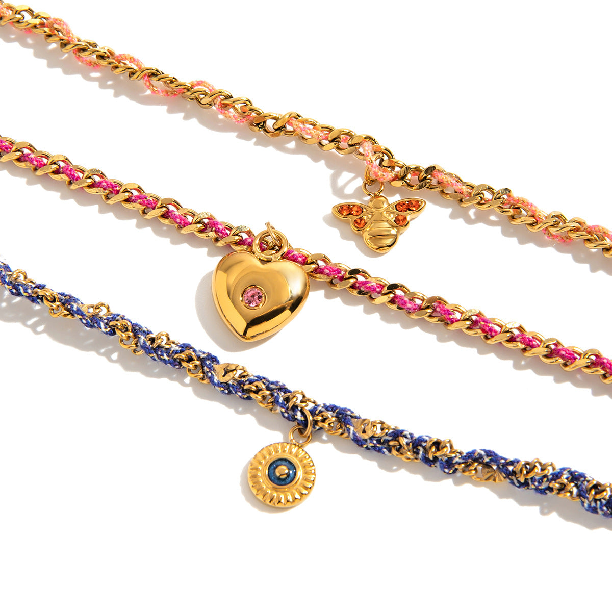 Damen Armband mit herzförmigem Anhänger und wasserdichten Eigenschaften Shop Nory