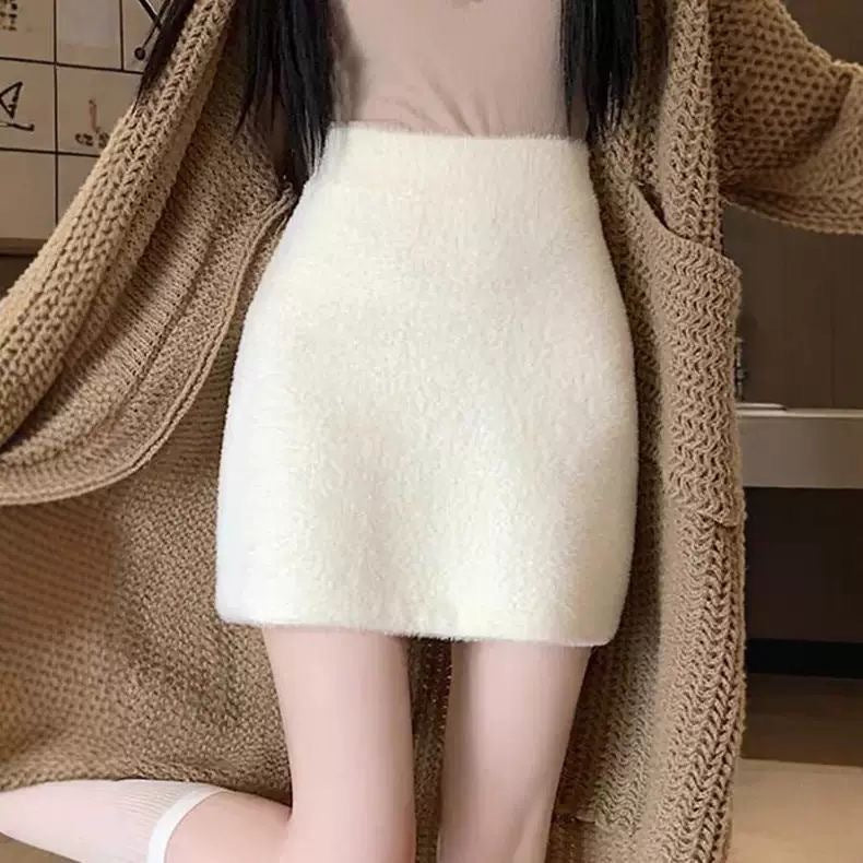 Damen Elegante und bequeme Wollrock Shop Nory