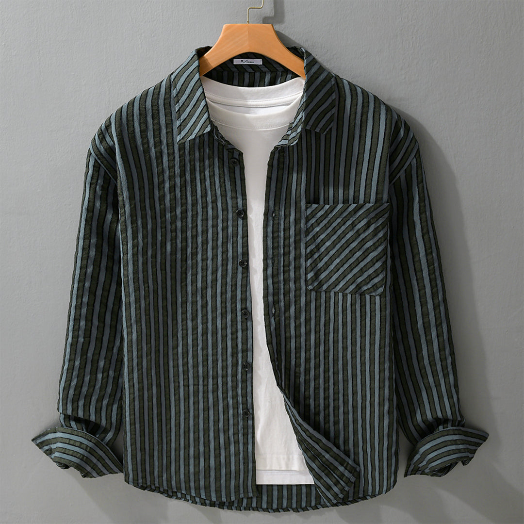 Herren Strukturierter Cord-Overshirt im Relaxed-Fit mit aufgesetzter Brusttasche Shop Nory