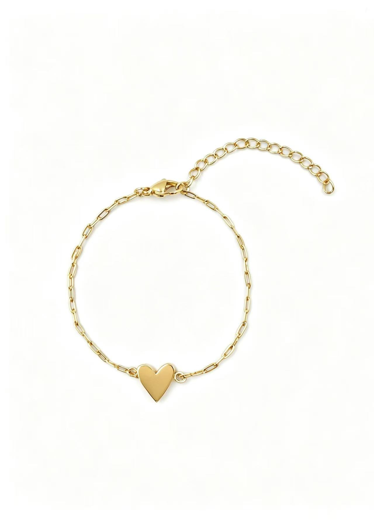 Damen Fußkettchen mit romantischem Herzanhänger aus hochwertigem Edelstahl Shop Nory