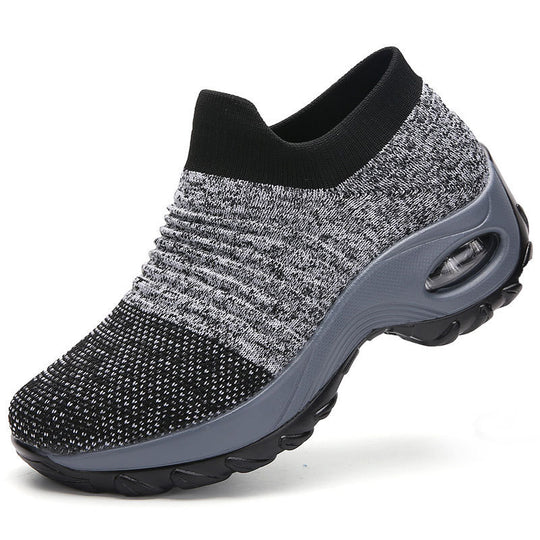 Damen gestrickter Sock-Sneaker mit sichtbarer Luftkammer und gedämpfter Plateausohle Shop Nory
