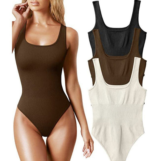 Damen Stylischer Einteiler mit Rippstruktur